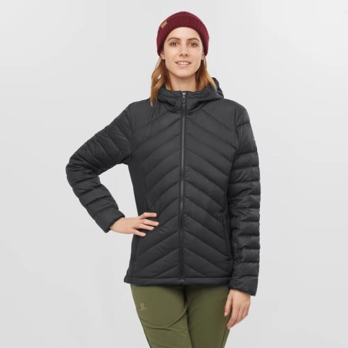 Dámské Zateplené Bundy Salomon Essential Xwarm Down Černé | CZ 57GUQXO